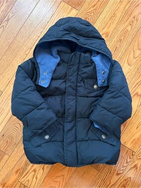 Old Navy - Kids Navy Hooded Puffer Jacket